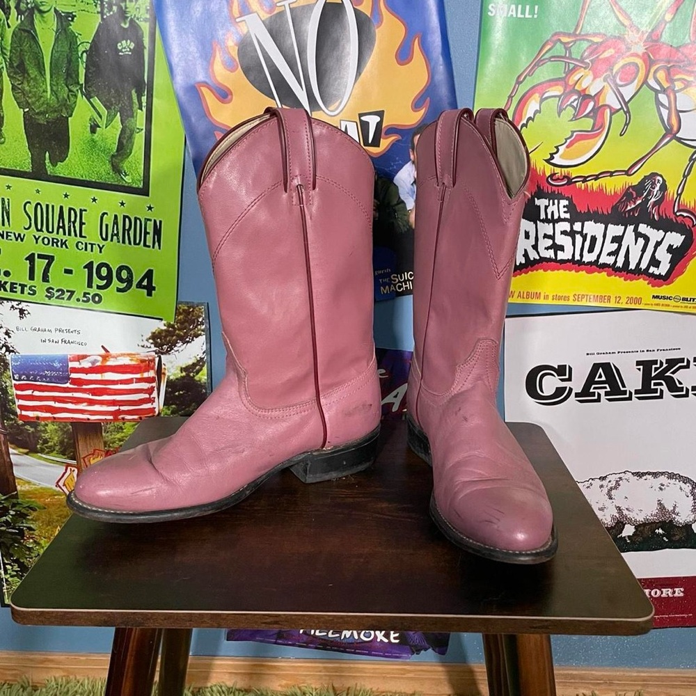 Laredo Mauve/Pink Leather cowboy Boots
